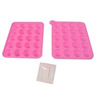 20 Cup Tasty Top Cake Pop Mold Tray Easy Instant Silicone Baking Flex Pan N2
