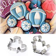 Cookie Cutter Cake Baking Mold Princess Carriage Shape Stainless Steel shopping N3