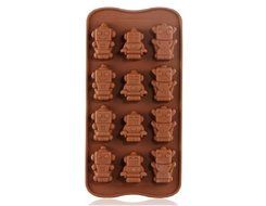 Silicone Robot Shaped Cake Mold &amp; Ice Tray (Brown)