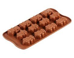 Silicone Robot Shaped Cake Mold &amp; Ice Tray (Brown) N3