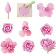 Funbase 6Pcs Rose Flower Petal Shape Mould Cake Sugarcraft Decorate Paste Cutter N5