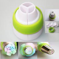 Yosoo Swirl 3 Color Coupler Decorating Tool Cake Tools Cupcake Fondant Cookie Cutters Icing Piping Cream Pastry...