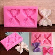 "Bakeware Silicone 3D Bowknot Flower Fondant Mold Cake Chocolate Jelly Mould" shopping N4