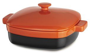 KitchenAid KBMR42CRPN Streamline Ceramic Casserole, 4.2-Quart, Persimmon