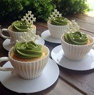 Saucers Teacup Mold (8pcs), Silicone Cupcake Cups Baking Cake Tea