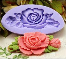 Autek 6.6cm Fondant Flower Chocolate Cake Decoration Silicone Soap Mould Mold Tools(3DMold-90) N2