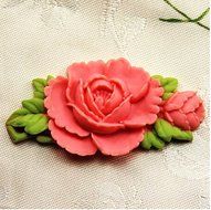 Autek 6.6cm Fondant Flower Chocolate Cake Decoration Silicone Soap Mould Mold Tools(3DMold-90) N4