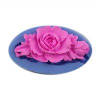 Autek 6.6cm Fondant Flower Chocolate Cake Decoration Silicone Soap Mould Mold Tools(3DMold-90) N5