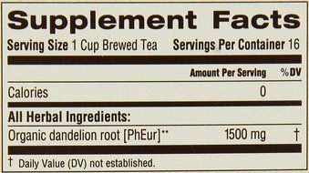 Traditional Medicinals Organic Roasted Dandelion Root Herbal Tea 2-Pack;32 Count. N5