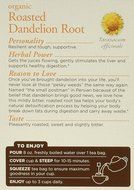 Traditional Medicinals Organic Roasted Dandelion Root Herbal Tea 2-Pack;32 Count. N7