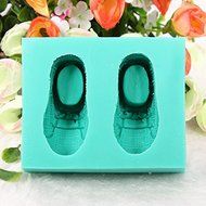 3D Silicone Baby Shoes Cake Mold Fondant Soap Mould N2