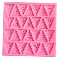 BleuMoo Letter Flag Lace Silicone Mold Cake Decorating Baking Chocolate Mould