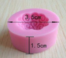 HSE 1PCS beautiful flower Chocolate Candy Jello 3D silicone Mold Cartoon Figre/cake tools Soap Mold Sugarcraft... N2
