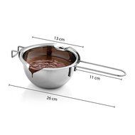 Stainless Steel Chocolate Melting Pot + Silicone Lollipop Mold With Sticks. N3