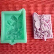 3D Silicone Angel Wing Flower Cake Mold Soap Mould