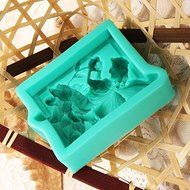 3D Silicone Angel Wing Flower Cake Mold Soap Mould N2