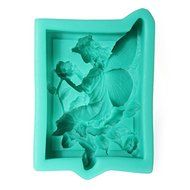 3D Silicone Angel Wing Flower Cake Mold Soap Mould N4