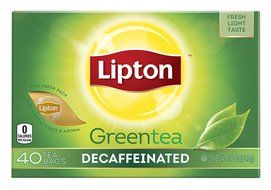 Lipton Green Tea, Decaffeinated, 40 Count N3