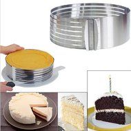 100% New Stainless Steel DIY Adjustable Layered Cake Slicer Mold Round Cutter Ring Tools Good Packing N2