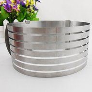 100% New Stainless Steel DIY Adjustable Layered Cake Slicer Mold Round Cutter Ring Tools Good Packing N5