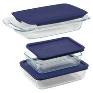 NEW Pyrex 6 Piece Bake N&#039; Storage Value Pack