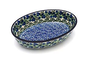 Polish Pottery Baker - Oval - Small - Huckleberry