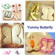 Set of 6 - ZICOME SWEET SPIRITS Day of Sandwich Cutter Adorable Animal Shapes for Kids - Dinosaur, Dolphin, Elephant... N2