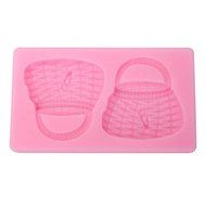 "Basket Silicone Mold Fondant Cake Mould Baking Tool" shopping