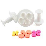 Lariy 3Pcs/Set Cake Fondant Hydrangea Shape Flower Shape Cake Mold