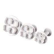 Lariy 3Pcs/Set Cake Fondant Hydrangea Shape Flower Shape Cake Mold N5