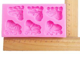 Yunko 3d skating shoes Silicone Fondant Cake Decorating Mold Chocolate Mold Candy Mold N3