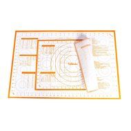 Webake 2 Pack Silicone Pastry Mat Large 23.6&quot; x15.7&quot; and 16.5&quot; x 11.6&quot; Baking Liner Recipe Measurements Non Slip...