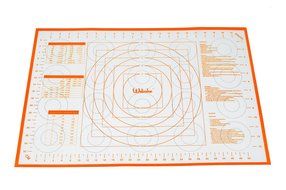 Webake 2 Pack Silicone Pastry Mat Large 23.6&quot; x15.7&quot; and 16.5&quot; x 11.6&quot; Baking Liner Recipe Measurements Non Slip... N2