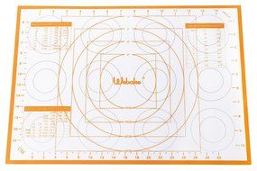 Webake 2 Pack Silicone Pastry Mat Large 23.6&quot; x15.7&quot; and 16.5&quot; x 11.6&quot; Baking Liner Recipe Measurements Non Slip... N3