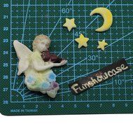 Fairy or Angel Playing Violin Silicone Cake Decorating Mold, for Cake Decoration, Cupcake Topper, Polymer Clay... N3