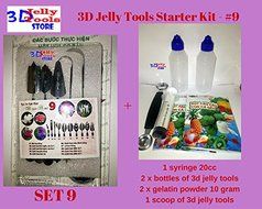 3D Jelly Tools Starter Kit - Type 9 - 3D Gelatin Art Tools - 10 pcs/set