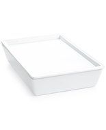 Bakeware Set 2-Piece Includes Baker and Platter Made of Porcelain, Microwave Safe, White, Great for any Baking...