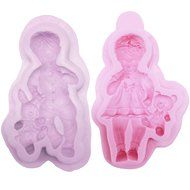 Funshowcase Baby Holding Toy Candy Silicone Mold for Sugarcraft, Cake Decoration, Cupcake Topper, Chocolate, Fondant... N3