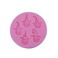 YIJIA Halloween Pumpkin Clown Shaped Silicone Cake Mold Fondant Dessert Baking Moulds Random Color pack of 2 N2
