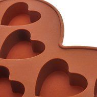 QINF Heart Type Muffin Candy Jelly Fondant Cake Chocolate Mold Silicone N3