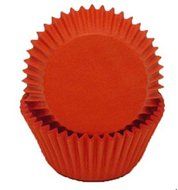 Oasis Supply 100 Count Oasis Supply Sized Baking Cups, Solid Standard, Red