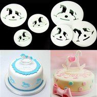 Cake &amp; Cookie Cutters 3Pcs Hobbyhorse Fondant Cake Sugarcraft Cookie Cutter Mold N2