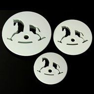 Cake &amp; Cookie Cutters 3Pcs Hobbyhorse Fondant Cake Sugarcraft Cookie Cutter Mold N3