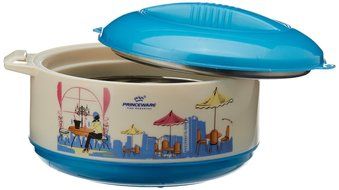 Princeware Elite Plastic Casserole Set, 4-Pieces, Blue N2