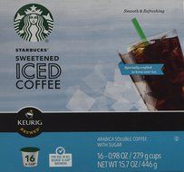 Keurig Starbucks Sweetened Iced Coffee K-cup 16 Ct