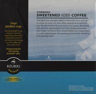 Keurig Starbucks Sweetened Iced Coffee K-cup 16 Ct N2