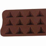 DUFUSTORE Chocolate Cake Candy Baking Silicone Bakeware Mould Triangle Pattern Random Color N3