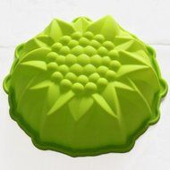 Lvxuan 9inch Round Flower Cake Baking Silicone Mold Cake Decorating Dessert Pan