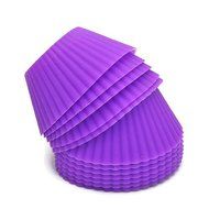 12PCS Silicone Soft Round Cake Muffin Chocolate Cupcake Liner Baking Cup Mold LU N3