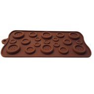 Fanhesheng Silicone Button Chocolate Jelly Ice Muffin Sweet Candy Sugar Craft Fondant Mold Mould/ Tray Cake Decorating... N2